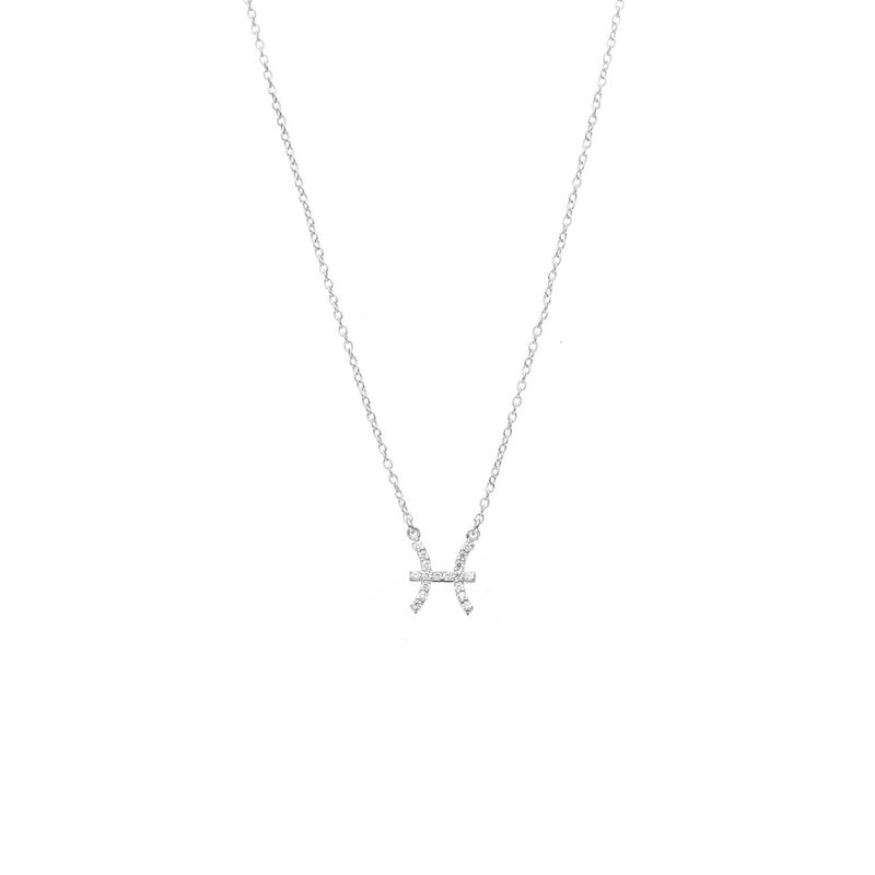 Silk & Steel Pisces Necklace image number 0